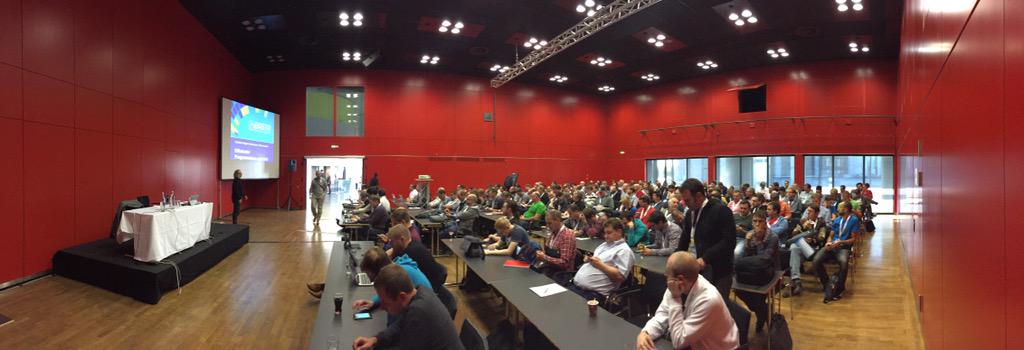 Developer83's tweet image. Erklärung des Elvis-Operators in C# 6 mit @ChristianNagel #bastacon @BASTAcon