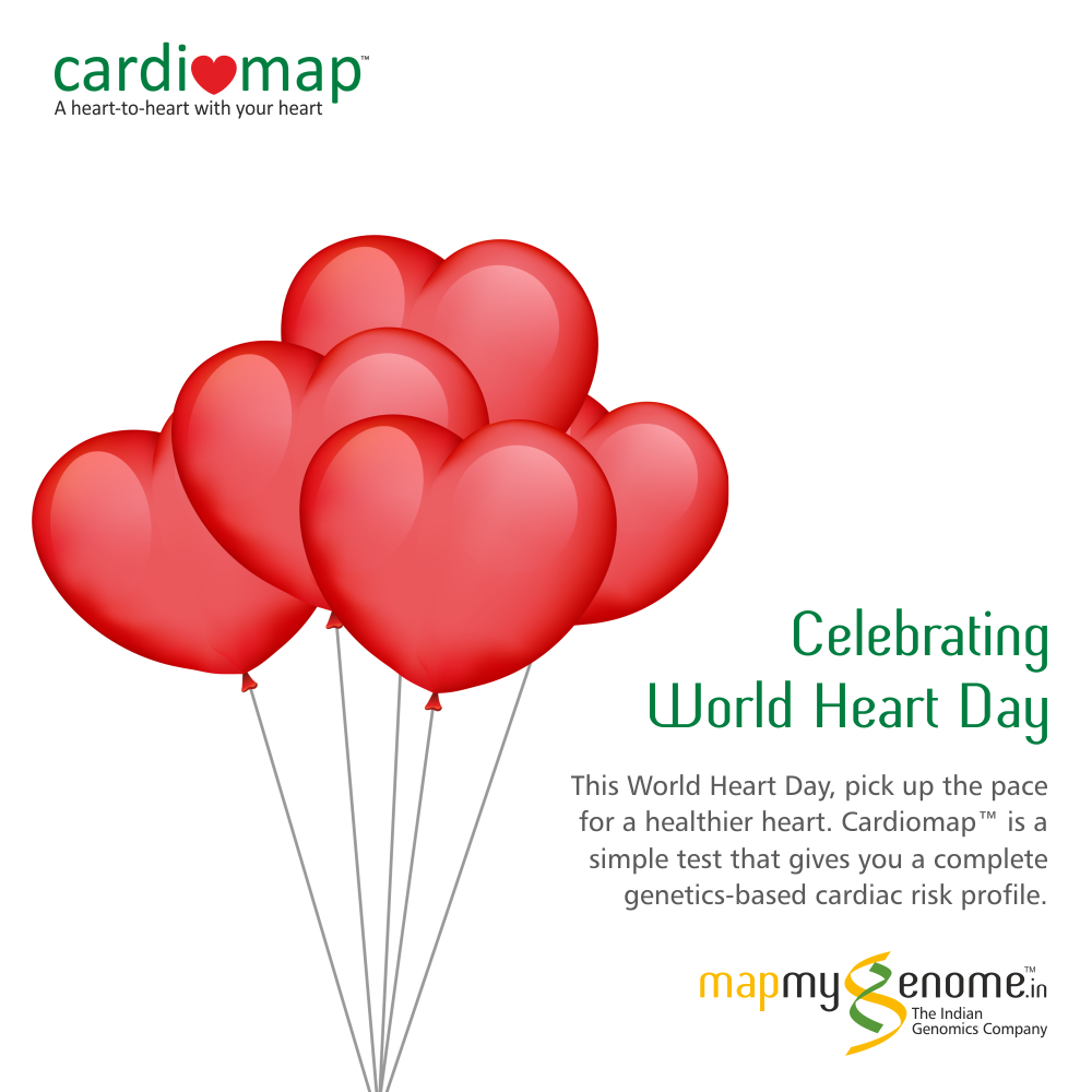 mapmygenome's tweet photo. This #WorldHeartDay, pick up the pace for a healthier heart with #CardioMap! http://t.co/MBuWEiYtPE http://t.co/yyw8RQ2L3f