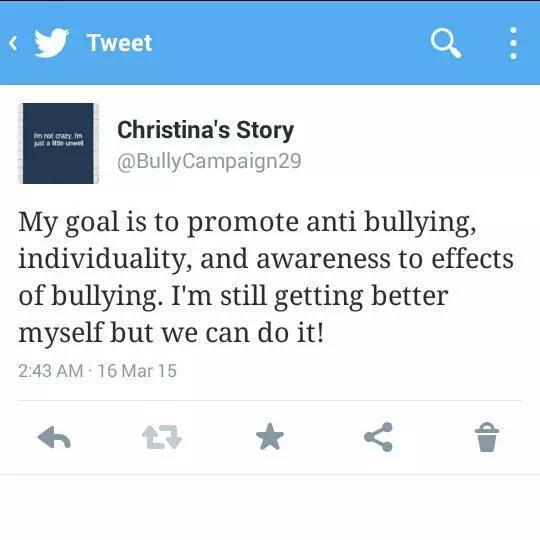 BullyCampaign29's tweet photo. #goals #antibullying #individuality #ChristinasStory2LM @LittleMix http://t.co/xAFbopAFnC