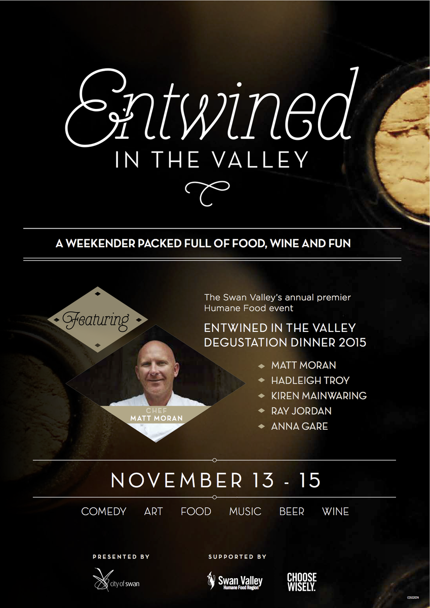 The Swan Valley, WA (@theswanvalley) on Twitter photo Booked your ticket to #entwinedinthevalley yet? #swanvalley <a href="/chefmattmoran/">Matt Moran</a> <a href="/ChefKiren/">kiren mainwaring</a> bit.ly/entwined2015ti… Booked your ticket to #entwinedinthevalley yet? #swanvalley <a href="/chefmattmoran/">Matt Moran</a> <a href="/ChefKiren/">kiren mainwaring</a> bit.ly/entwined2015ti…