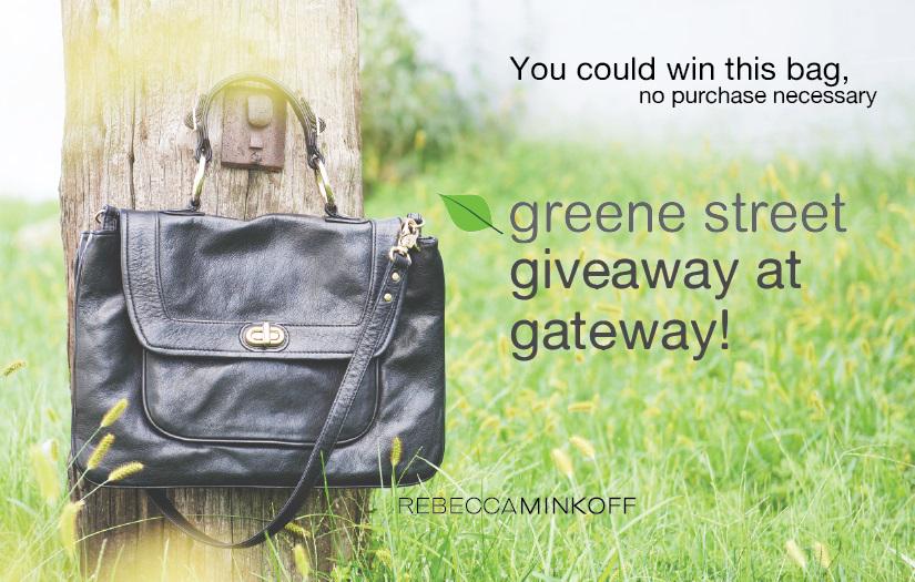 When you #ShopGreeneStreet at the Gateway Shopping Center, you can enter to win this #RebeccaMinkoff bag. #KOP