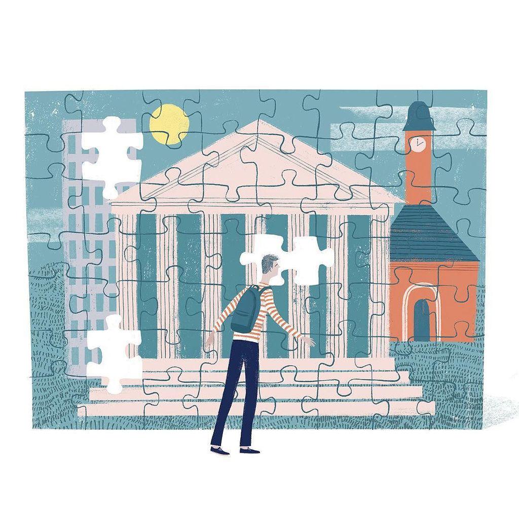 Quick piece for recent Chronicle of Higher Ed article. #illustration