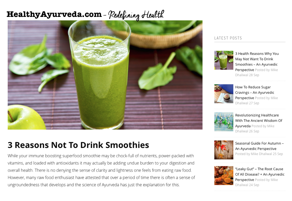 VedicSage's tweet photo. 3 Reasons You May Not Want To Drink #Smoothies.
CLICK HERE ~> http://t.co/7IVSaOjcO4 #Health #Ayurveda http://t.co/eco8bVlxAd