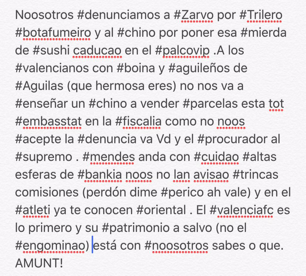 MareaoVCF's tweet photo. Ante las #declaraciones del #chino nos hemos #envalentonao y que no noos #caliente más o a la #fiscalía que va.AMUNT! http://t.co/nrIyWGiZ08