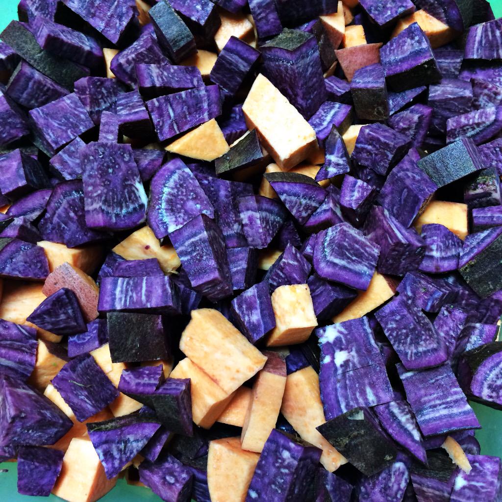 revjuice's tweet image. This batch of #housesoup has #superpowers with these #organic #purplesweetpotatos only at #revolutionjuice #boston 🌱