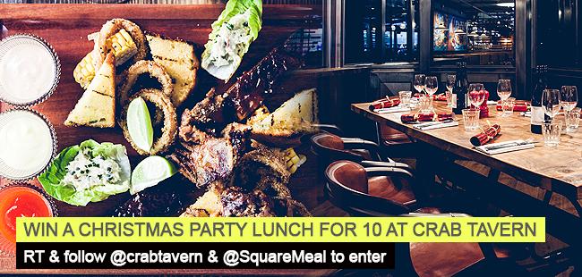 SquareMeal's tweet photo. #WIN a Christmas party lunch for 10 at @crabtavern. Just follow @SquareMeal and RT to enter! http://t.co/7YqfqVIXwj http://t.co/qdtUZwsFHy