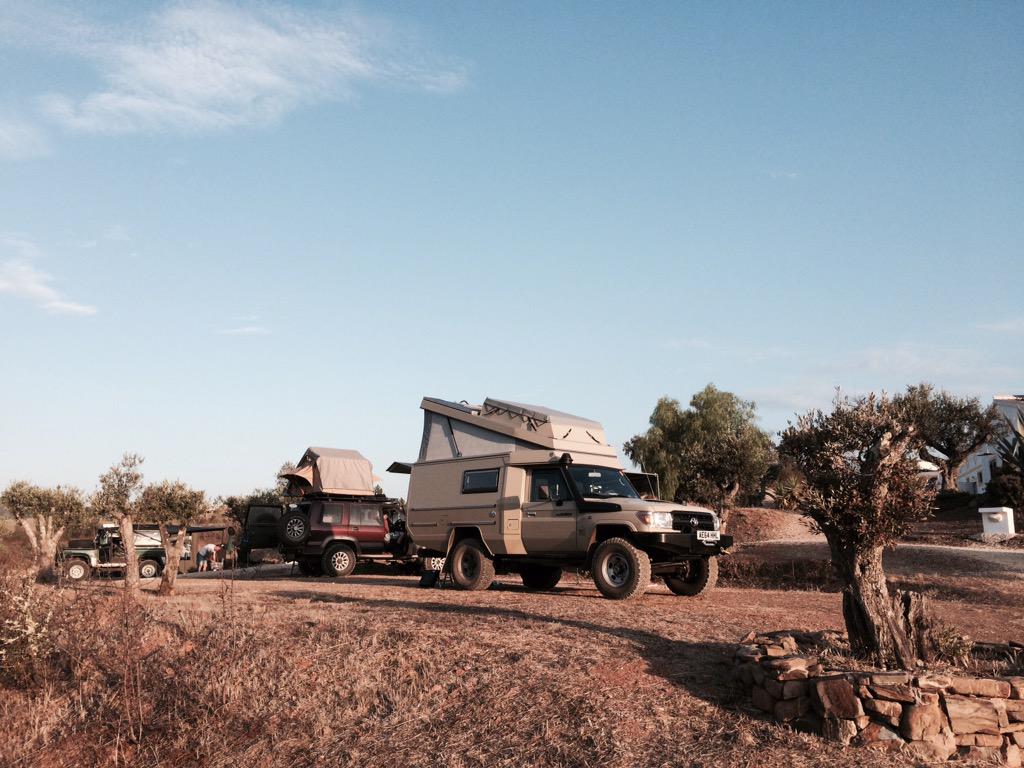 AtlasOverland's tweet photo. Campsite early morning near Ourique. http://t.co/Gu9P3VyF6h