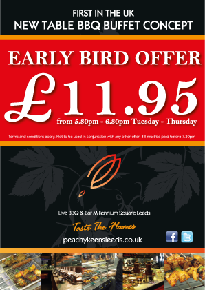 PeachyKeens_LS's tweet photo. Early Bird offer #Leeds http://t.co/85bVbX11t3