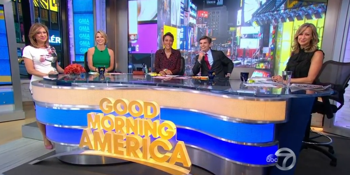 GMA's tweet photo. Happy Tuesday, America! 🇺🇸 http://t.co/JRhFGU4rEj
