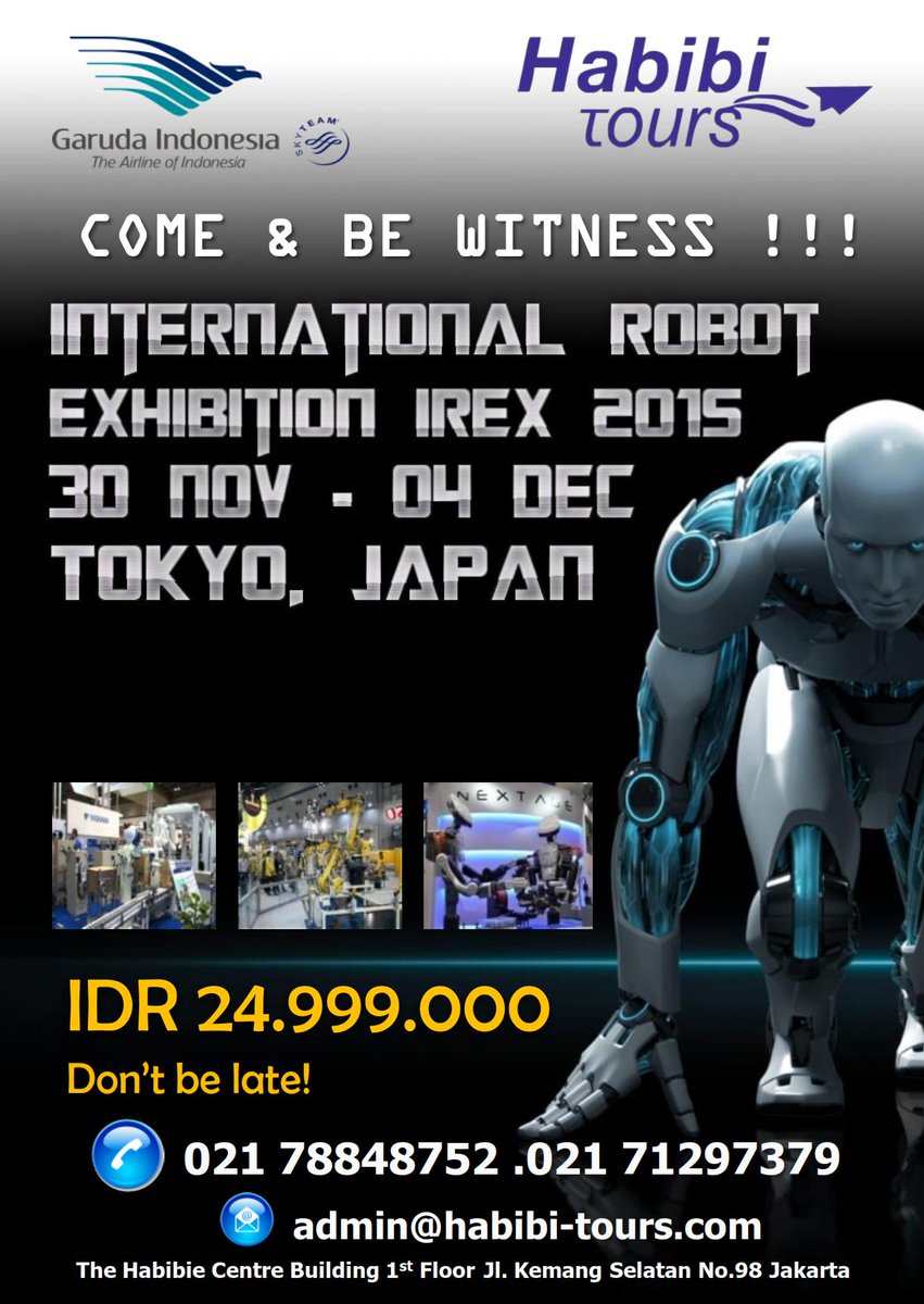 habibitours_'s tweet image. International Robot Exhibition 2015 Tokyo - Japan
#roboticsfair #robotbandung #komunitasrobot #robotindonesia