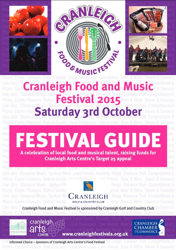 MusicGuildford's tweet image. This Sat is @cranfoodmusic 
With music from 
@FollowingFoxes1 
The True Deceivers
Surrey Hills Ukulele Big Band
