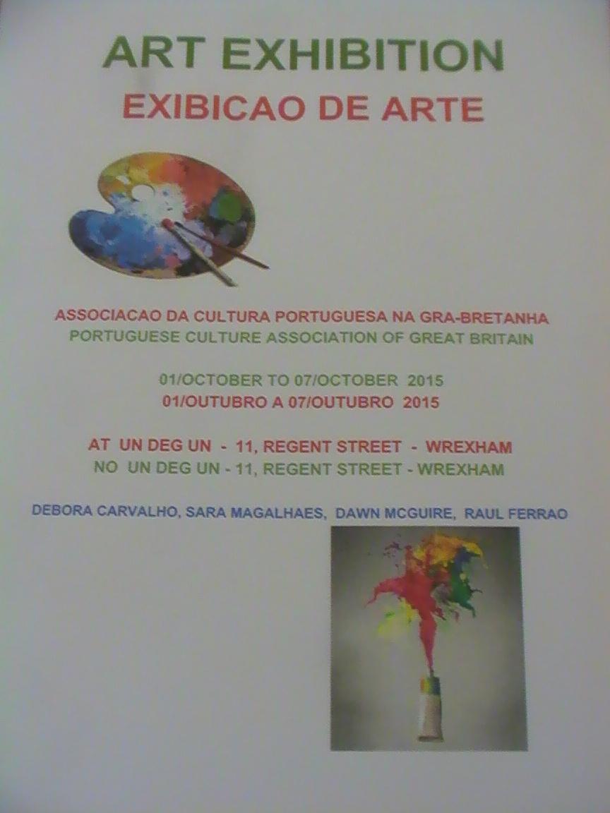 Celebrating our 1. anniversary one more art exhibition.
Nas celebracoes do nosso 1. aniversario mais uma exibicao
