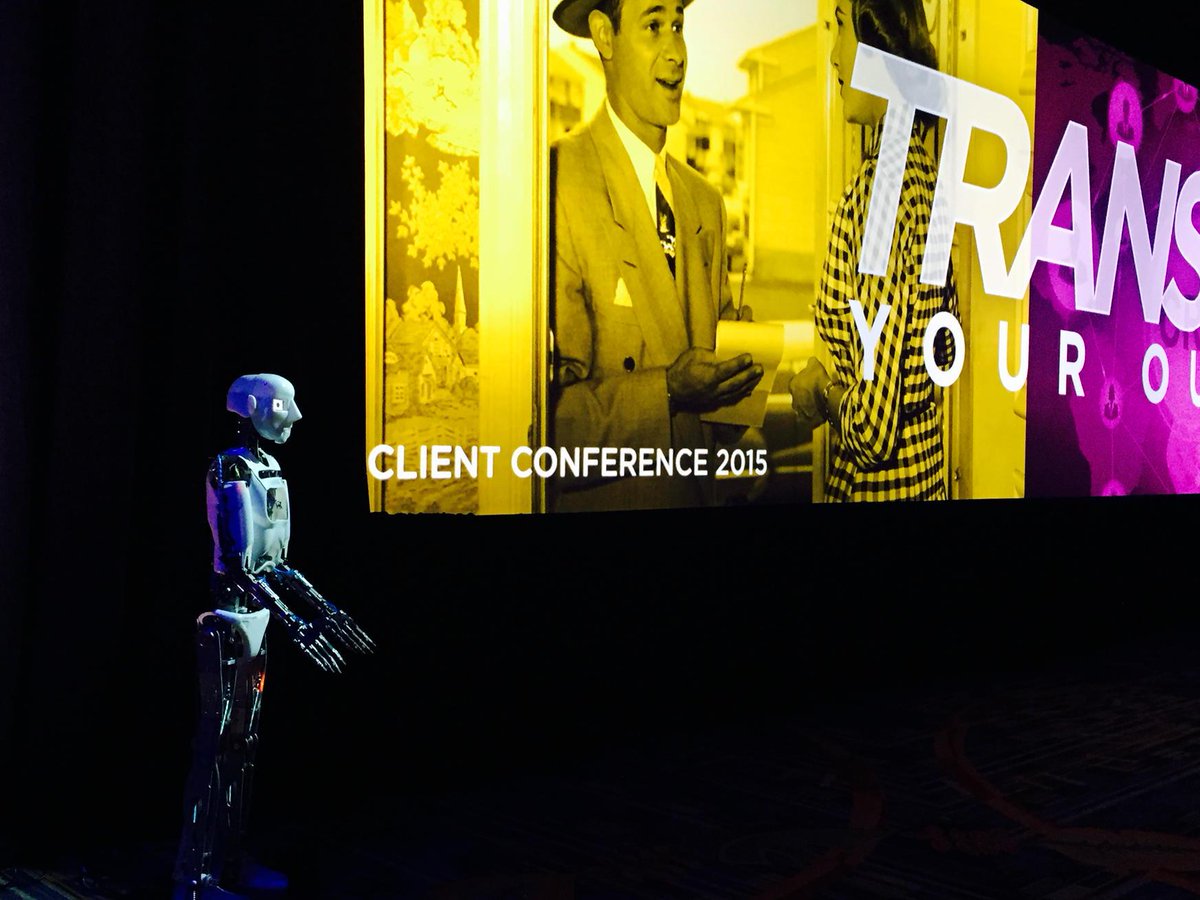 PattyDBrown's tweet image. Everyone is ready for day 2 of #csctransform including Morris--our favorite robot -- thx @360globalnetcom
