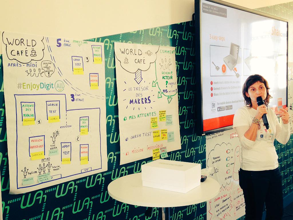 mounaferdi's tweet image. Let&apos;s get this world cafe started : @EnjoyDigitAll learn &amp;amp; share everything I like ;-) #bcd5 #WAI_Paris @SANDDELA