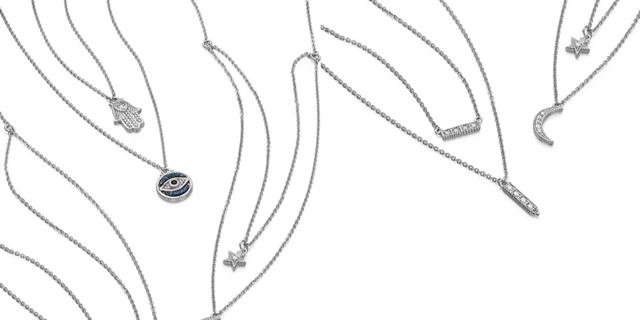 Dare to be different? Stack up on La Petite double necklaces from Judith Ripka’s couture line. #contemporary #fashion