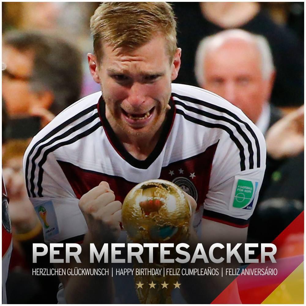 World Champion Per Mertesacker turns 31 years old today. Happy Birthday! 