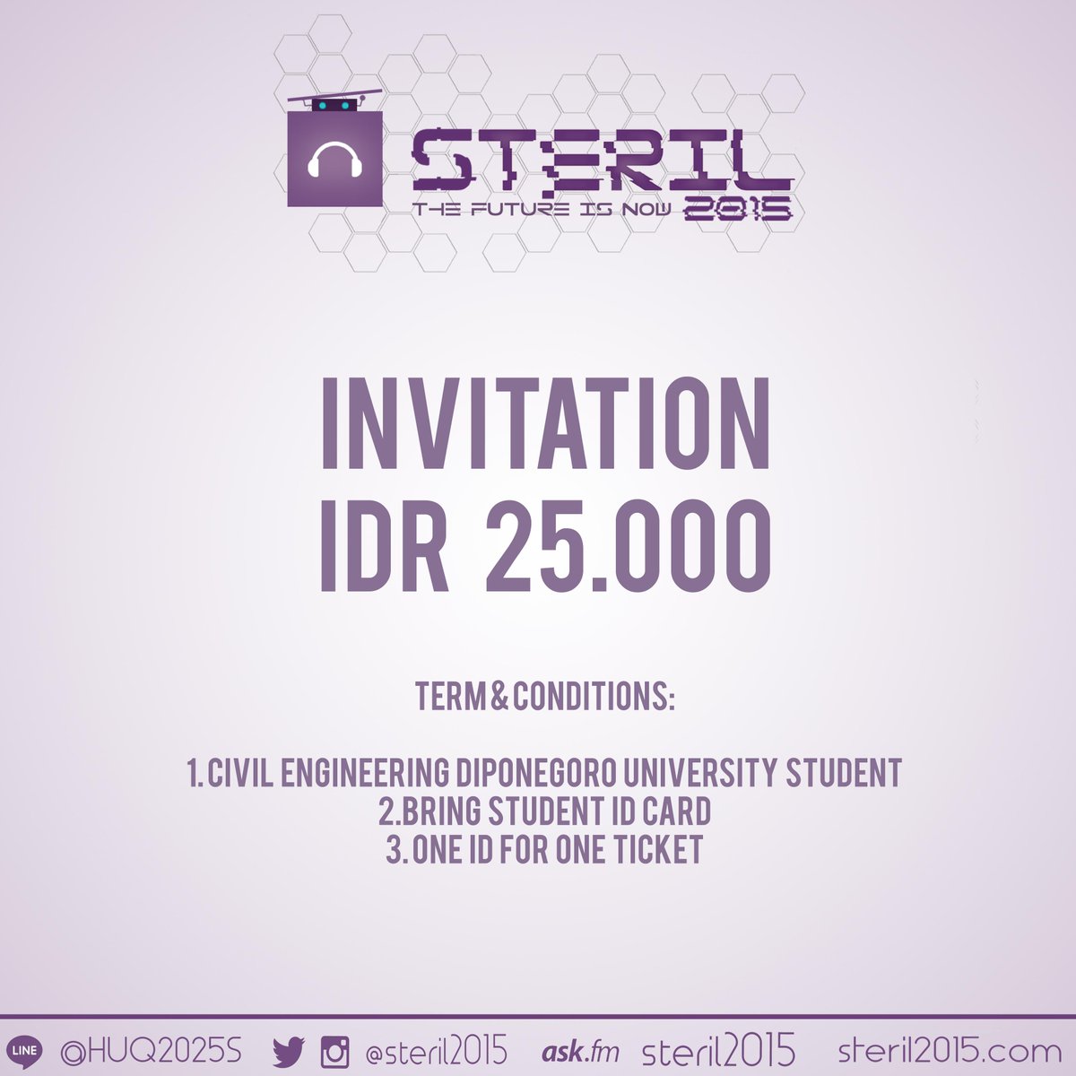 .. dan kalian bakal dapet harga khusus sebesar 25rb aja! Ayuk jangan lupa dibeli nanti kehabisan loh :D