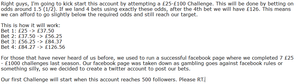 Right guys, please read below.

This account is launching when we reach 500 followers.

Please RT.

#FCS