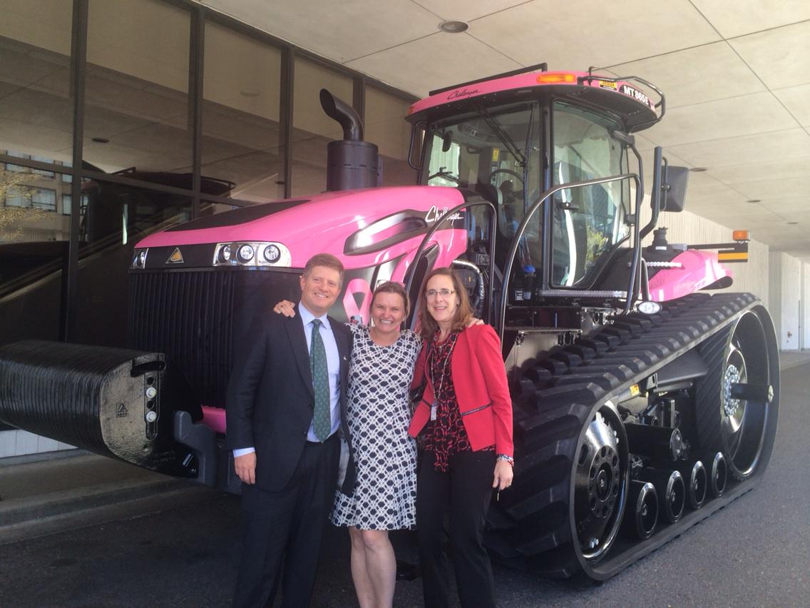Tenacity the pink tractor is here at #WIA_15! | <a href="/HighQuestLLC/">HighQuest Partners</a> <a href="/womeninagri/">Women in Agribusiness Summit</a>