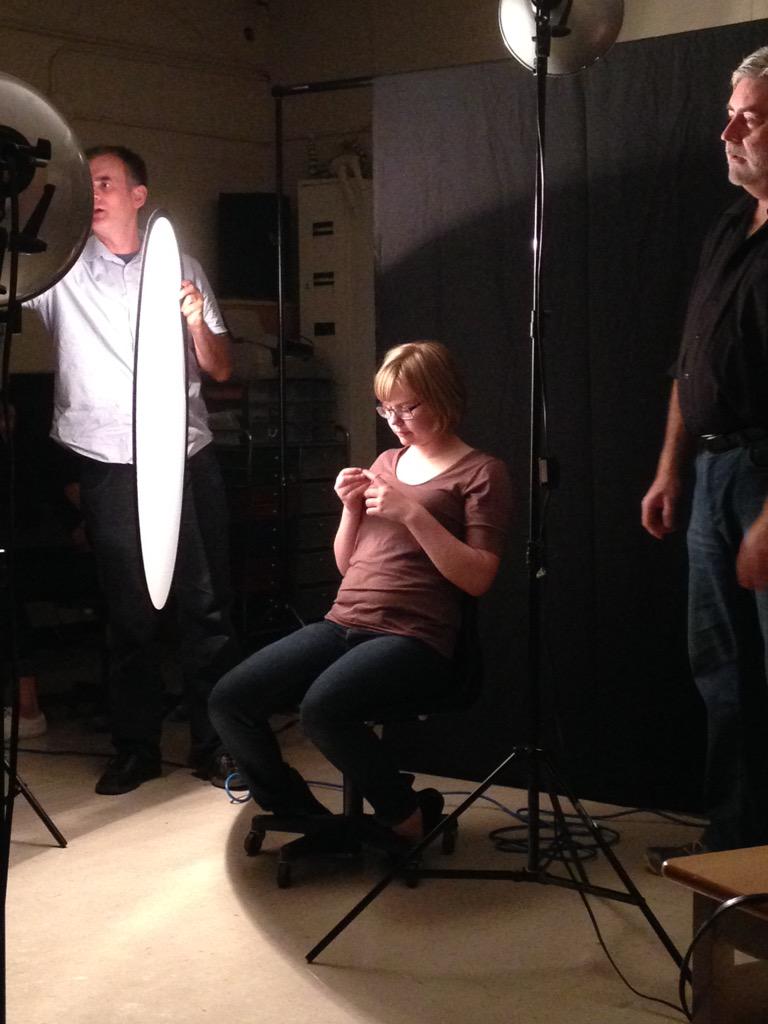 WCCAMedia's tweet photo. Our beautiful volunteer helping us learn different lighting styles http://t.co/h0jBcTJMND