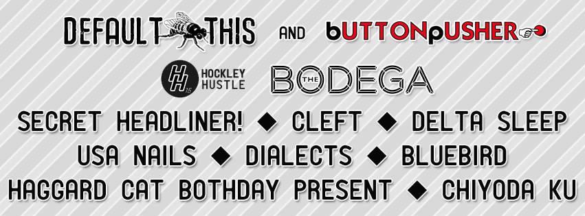 bluebirdnotts's tweet photo. Catch us at @bodeganotts for @HockleyHustle 11th oct, line up is strong! @deltasleep @buttnpusherdiy @default__this http://t.co/OoQa2lEL1O
