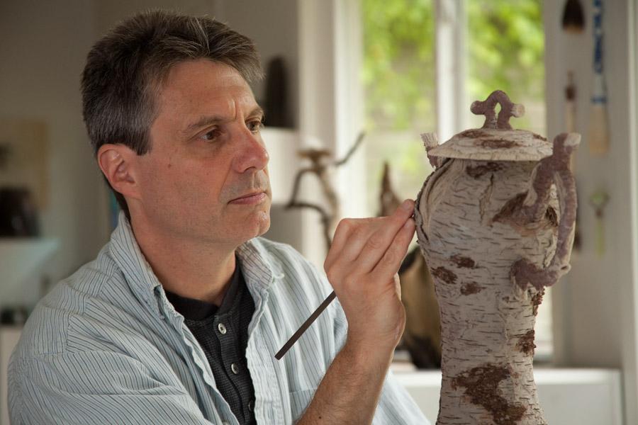 EricSerritella's tweet photo. Happy 50th Birthday NEA! Proud to be an artist. #EricSerritellaStudio, #CeramicTrompeLoeil, #CeramicRealism, #Arts4US http://t.co/r9gM9Ls2wQ