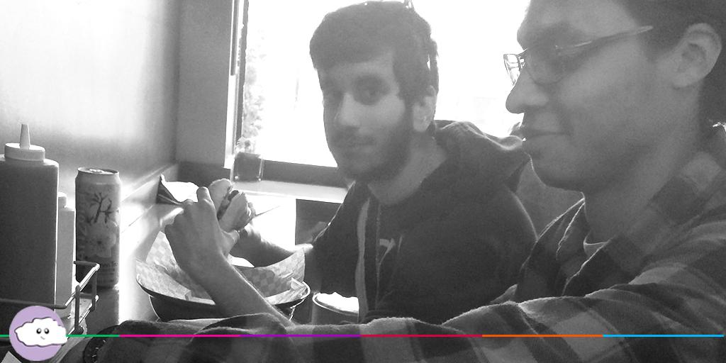 ourcloudempire's tweet photo. company lunch date at @GreatBurger411 ft. @morghantaylor, @sagivg1441 & @nicksmithnc #CloudEmpire http://t.co/8rza9wDQKH