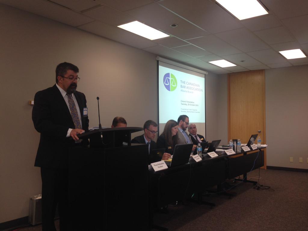 CBAAlberta's tweet photo. Dean of @UofALawFaculty Paul Paton joins us to discuss his work. #cbaab #yeg http://t.co/fcsL9VsdC7