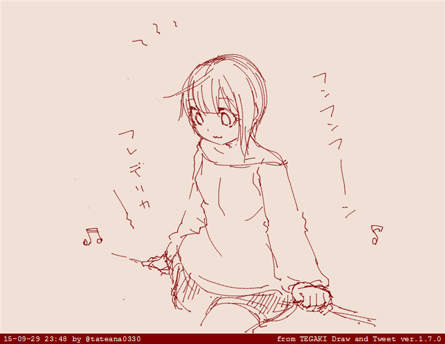 髪型がまだ怪しい・・・
今のところデレマスキャラで一番好き #tegaki_dt 