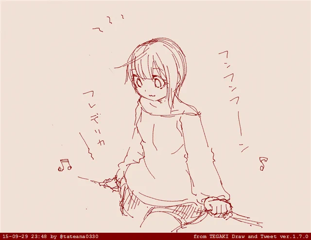 髪型がまだ怪しい・・・
今のところデレマスキャラで一番好き #tegaki_dt 