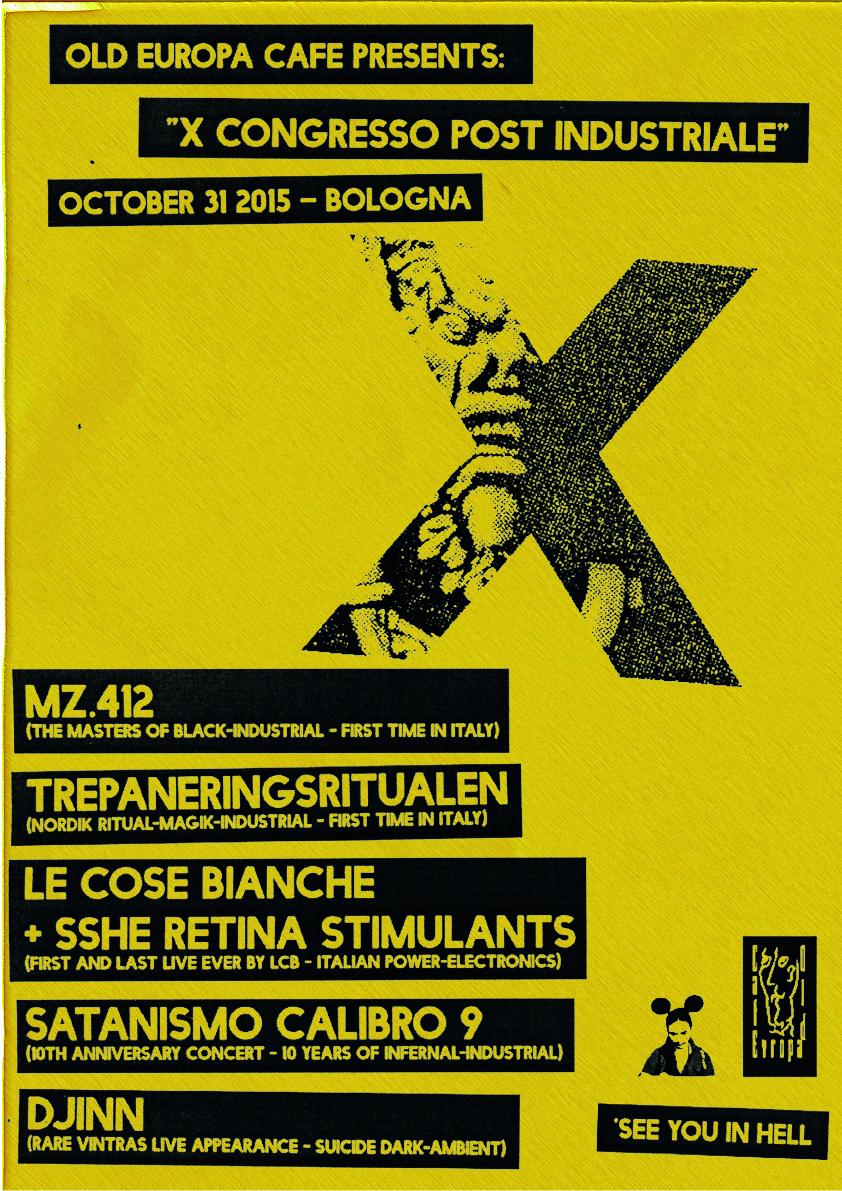 sunra's tweet photo. X CONGRESSO POST INDUSTRIALE
31 oct 2015 - Bologna http://t.co/3XVIPjfze8