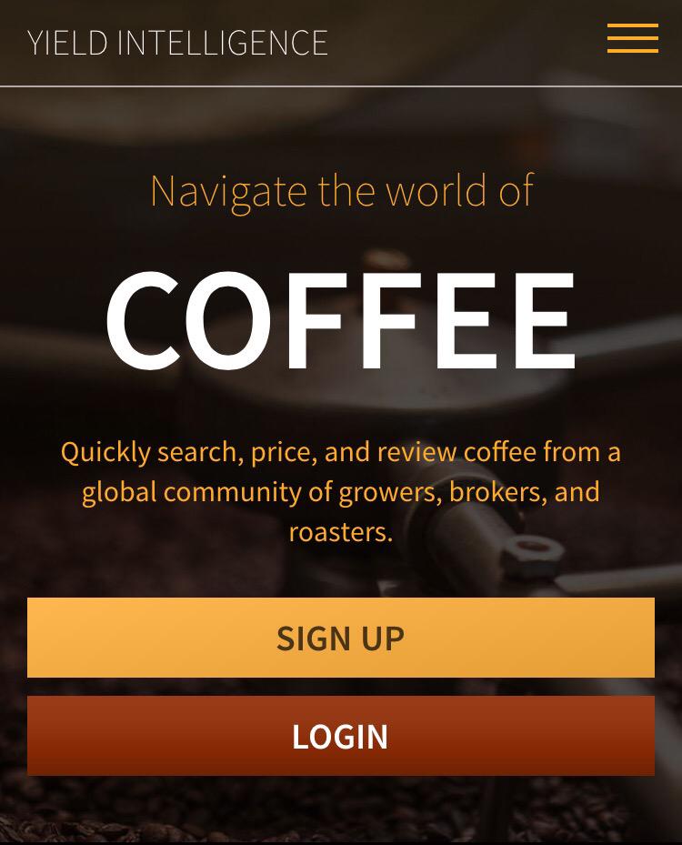 Yield_Intel's tweet image. Celebrating #InternationalCoffeeDay with a sneak peak of our #mobile site....going #live soon! #Coffee #tech  #cafe