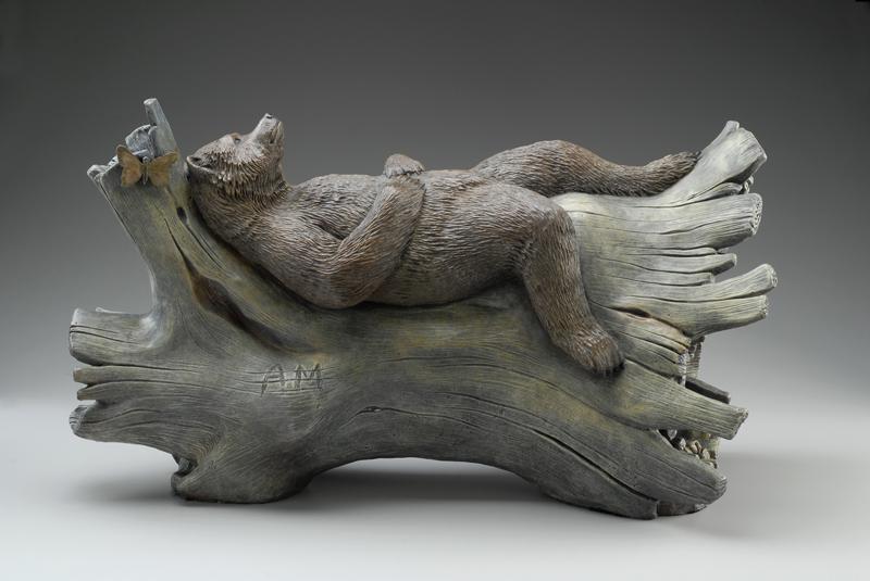 OnessimoArt's tweet photo. Robert Bissell displays the tranquility of nature in his bronze sculpture "AM". http://t.co/cpCiaLQAsZ