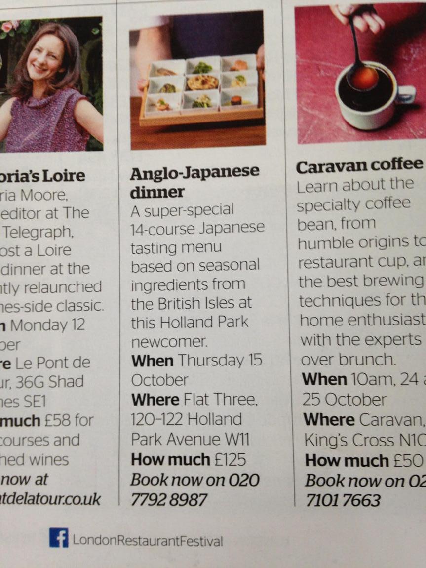 Fantastic tasting menu at @InfoFlat3 to celebrate this october's <a href="/LRF2015/">Adam</a>