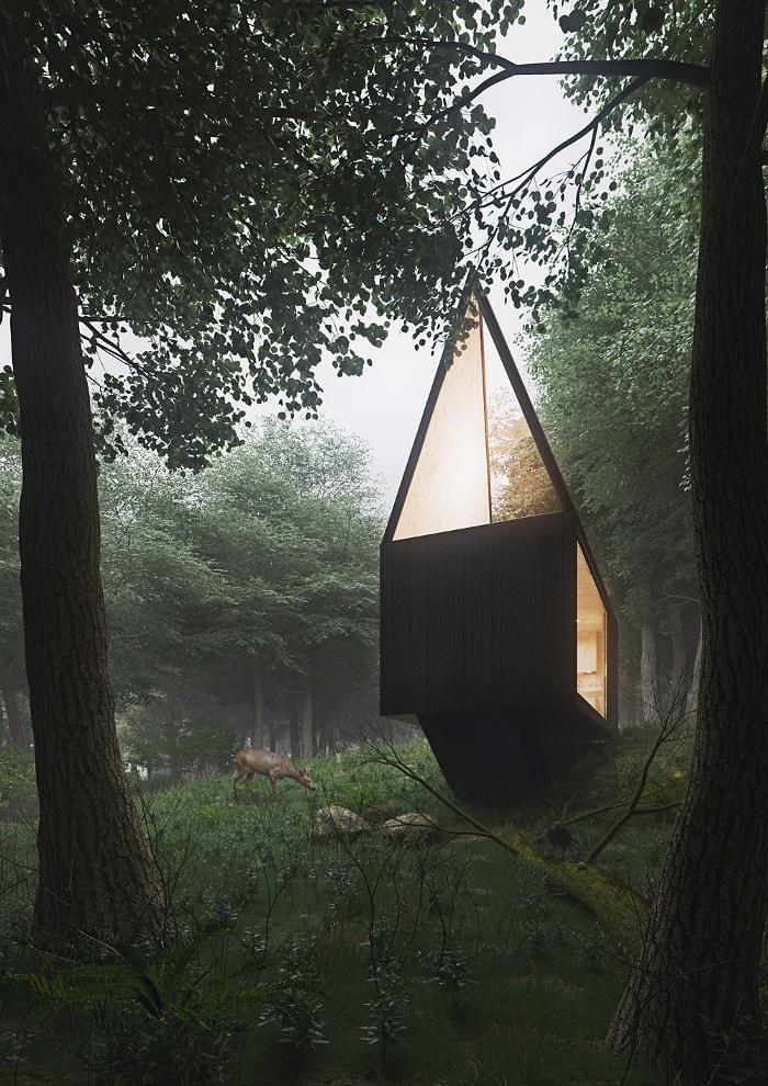 DesignDivva's tweet photo. I'd love to own any of these cabins that are definitely emerged in nature http://t.co/aHWHZoyZbd #design http://t.co/xVGd8MajG2