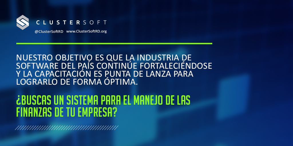 ClusterSoftRD's tweet photo. ¿Cuenta tu empresa con los recursos para el manejo y control de las finanzas? #ClusterSoft http://t.co/cK0cn4qyZm
