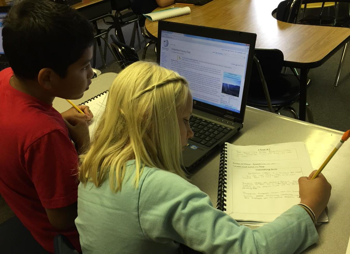 randysfox's tweet image. The Amazong Race in Mrs. Pavlakos&apos;s class @PioneerElem #EdTechGSD #GSD