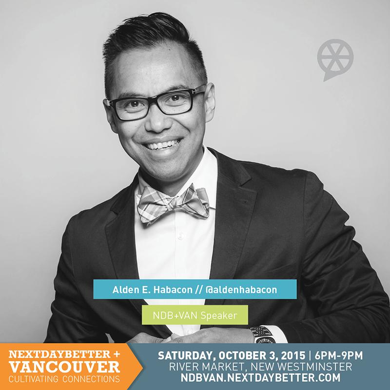 NextDayBetter's tweet photo. #Diversity. Inclusion. @aldenhabacon takes our @NextDayBetter + Vancouver stage! #ndbVAN RSVP http://t.co/ibABsKi8Qq http://t.co/KDzUnZclfg