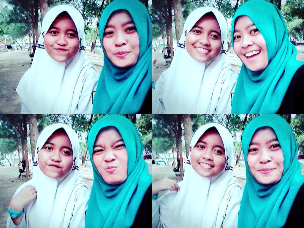 with my little sister
grade 9 junior high school