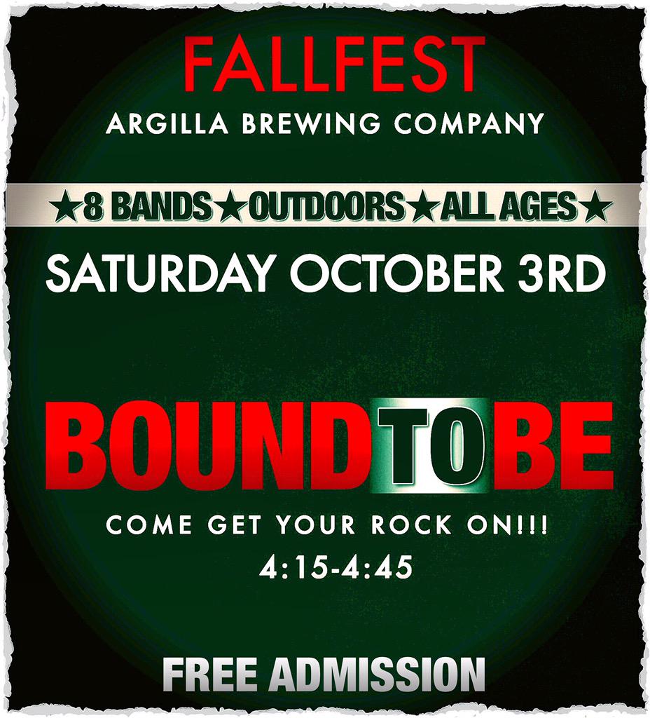 boundtobeband's tweet photo. Do you need some Rock &amp; Roll in your weekend?? #free#outdoors#allages#lightthefuse#RNFR http://t.co/iJyvs6m1Hn