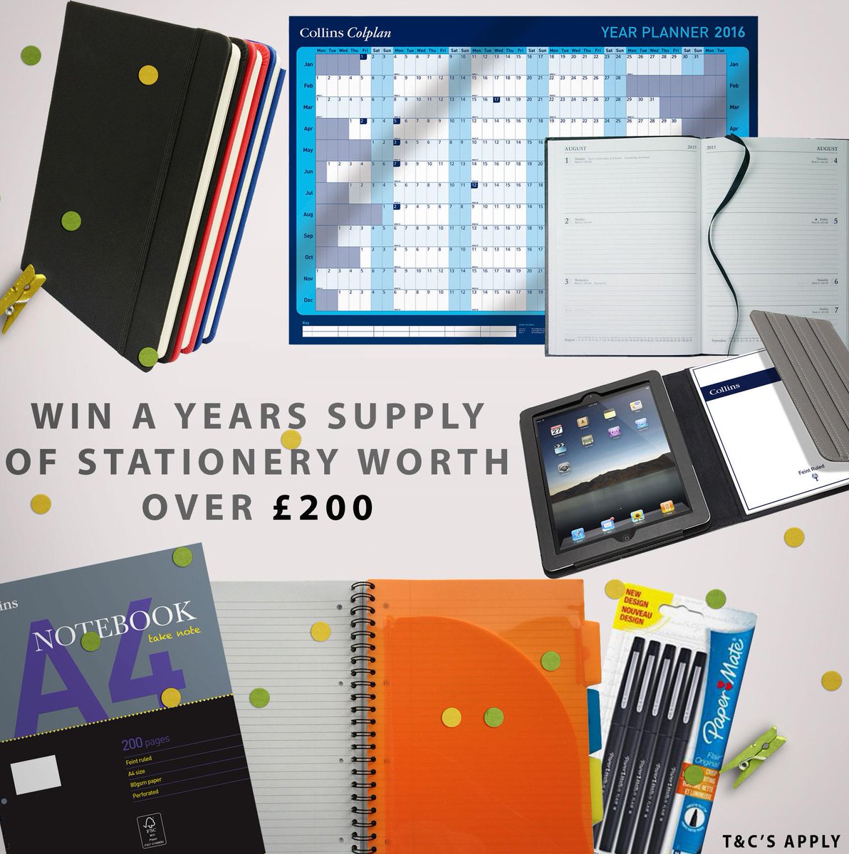 Retweet to #Win a years supply of #Stationery worth over £200. Our biggest #competition yet. .
