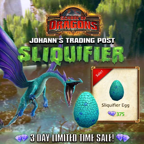 SchoolOfDragons's tweet photo. Dodge acid blasts & get your very own #SLIQUIFIER #egg for 1/2 off during the next 3 days! http://t.co/xlONC0lAtN http://t.co/EaLz1OYqu2