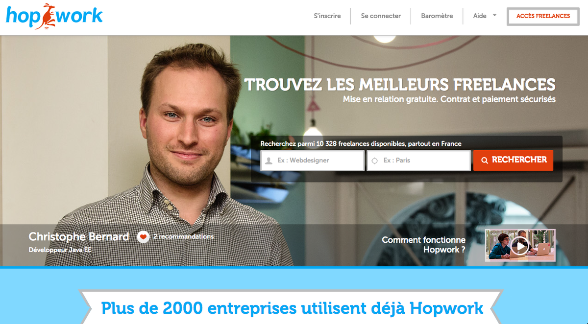 StartupBunny's tweet photo. HOPWORK : Trouver les meilleurs #freelances. http://t.co/yk3UQ5V8RV @hopwork #startups #tech http://t.co/LkaiP4AAcP