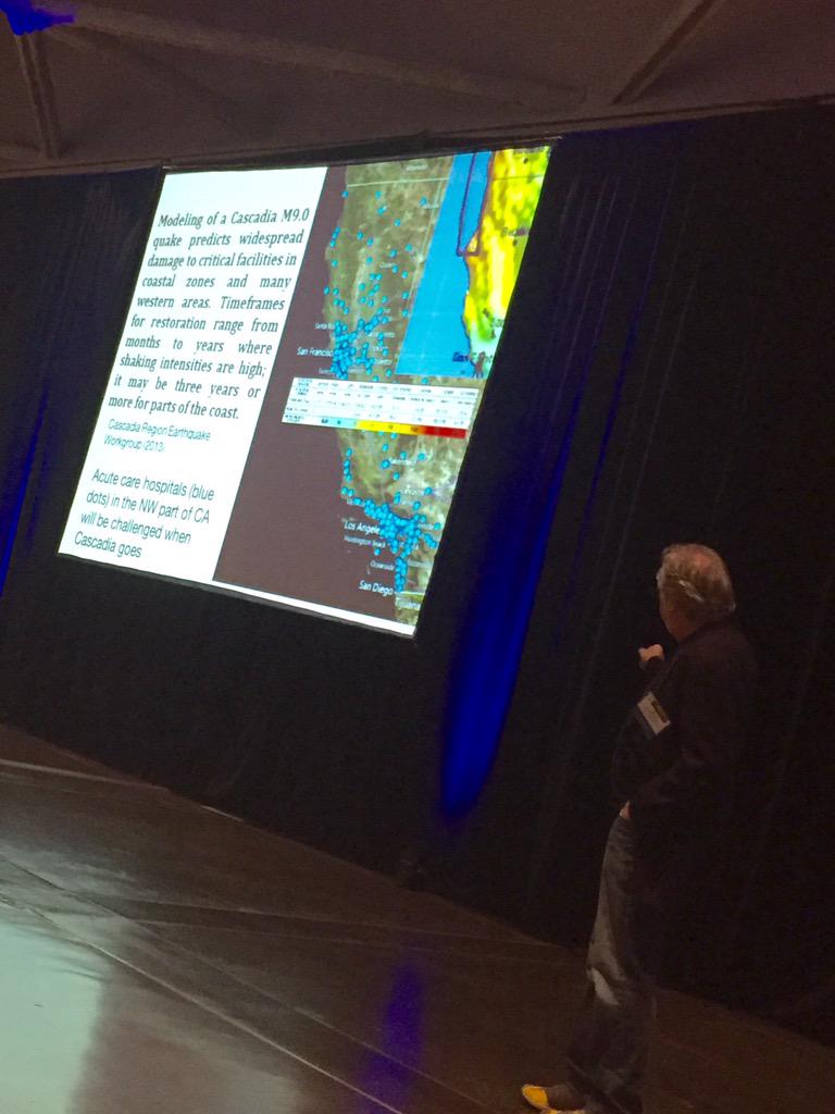 ushahmd's tweet photo. Risk of #earthquakes in #California per Dr. Schwartz @USGS #DP2015 #emergency #preparedness http://t.co/B3dZ4eTdaX