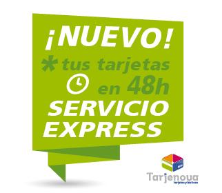 Tarjenova's tweet photo. Nuevo Servicio Express! Consigue tus tarjetas en 48 h Entrega y fabricación en tiempo récord! http://t.co/xi6BxNOHds http://t.co/IWLZRYvnqS