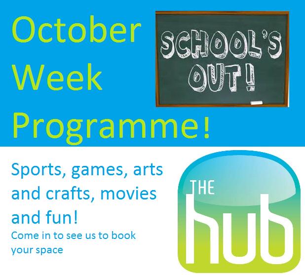 Come and join us for our October Week Programme! Pop in to find out more or book your place.