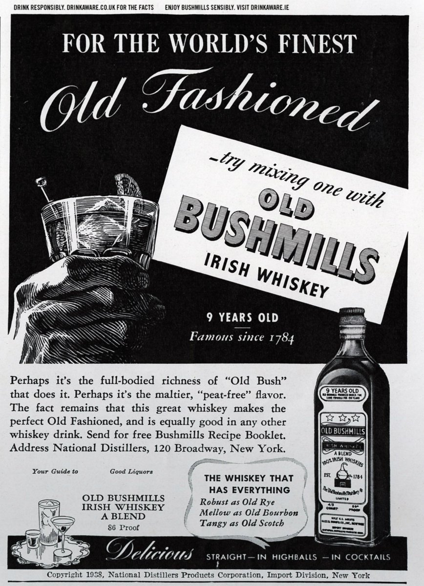 Пару постеров старой рекламы алкоголя. Виски Бушмиллс . Пару постеров старой рекламы алкоголя. Виски Бушмиллс . История,Алкоголь,Крепкие напитки,Реклама