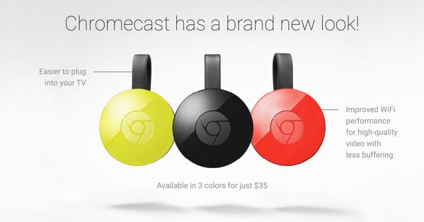 thenextweb's tweet image. Google launches second-generation Chromecast with support for faster Wi-Fi tnw.me/q2ZvZvJ