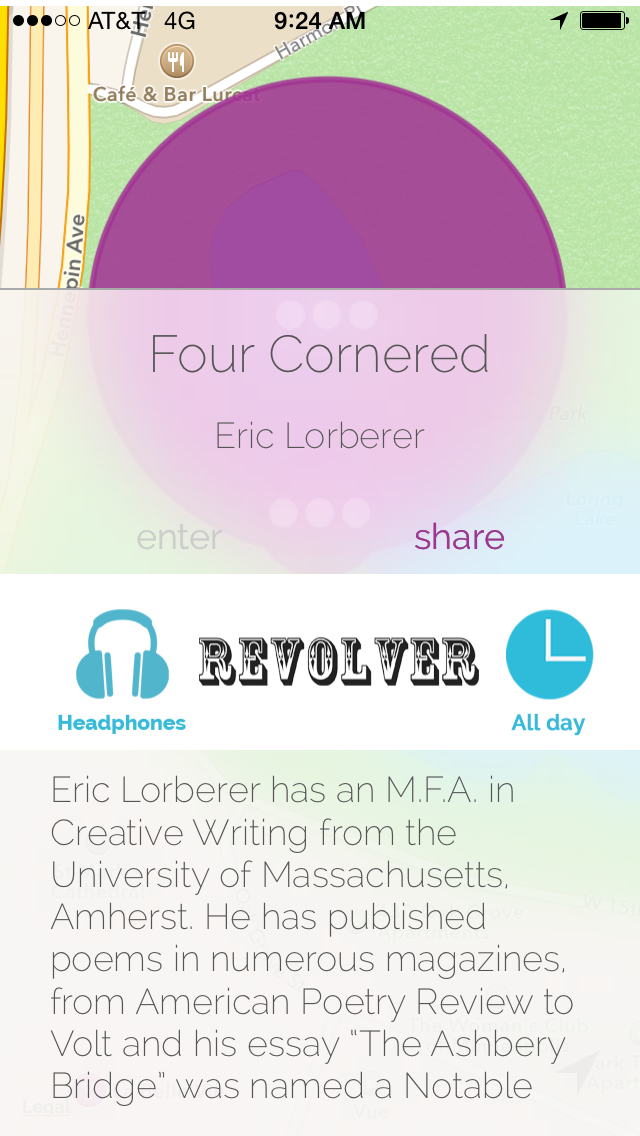 leavapp's tweet photo. #undertow's latest from @revolver_cares can be heard this week in @LoringPark: Eric Lorberer's Four Cornered. #poetry http://t.co/xEW3JSlGeM
