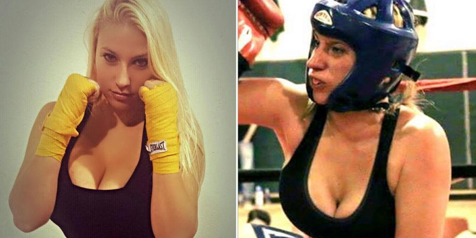 Cosmopolitan on X: MMA fighter says Her F-cup breasts are forcing